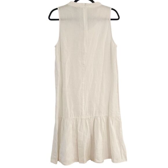 En THREAD White Cowl Neck Linen Blend Midi Dress Size Small NEW 99.00 - Picture 2 of 11